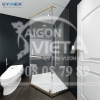 Phòng Tắm Kính Cửa Mở 135 Độ Hệ Bản Lề Trục Xoay GYMEK